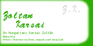 zoltan karsai business card